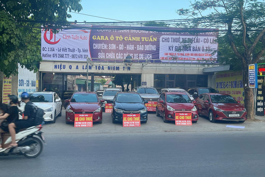 Thuê xe 4-7 chỗ giá rẻ tại Tp. Vinh, phục vụ 24/7