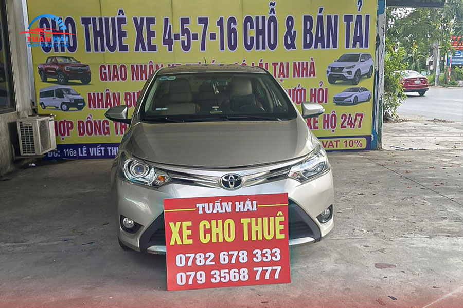 Dịch Vụ Cho Thuê Toyota Vios 2021 tại Tp Vinh - Giá cả ưu đãi